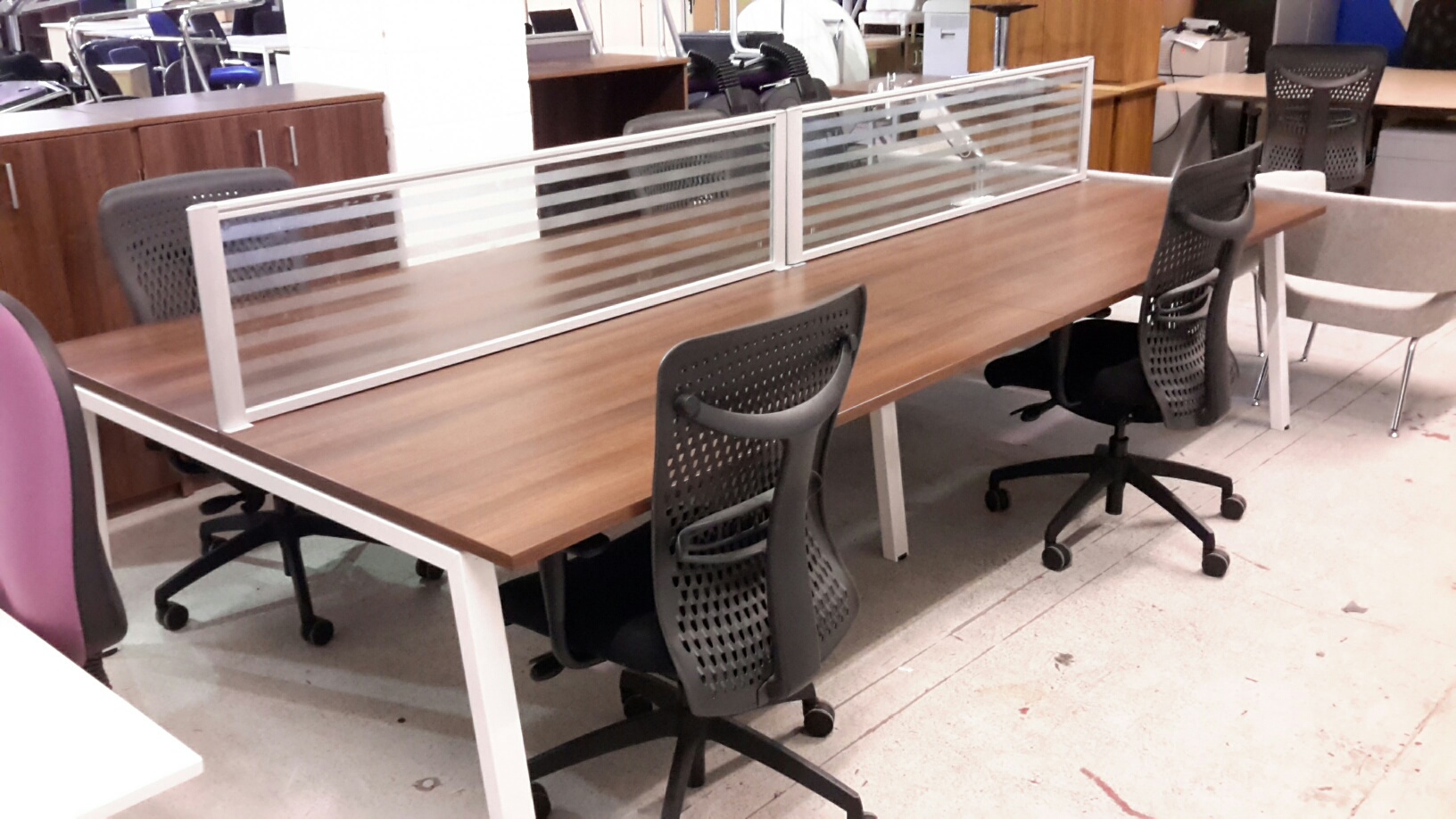 Walnut and White